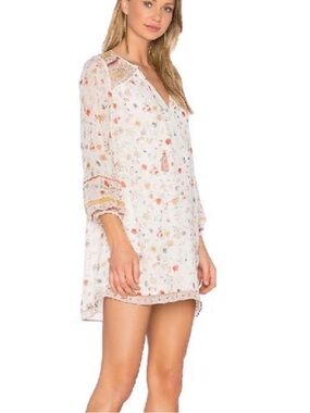 Joie Silk Dress Size S Caftan Vacation Getaway Boho Relaxed 70s Tunic